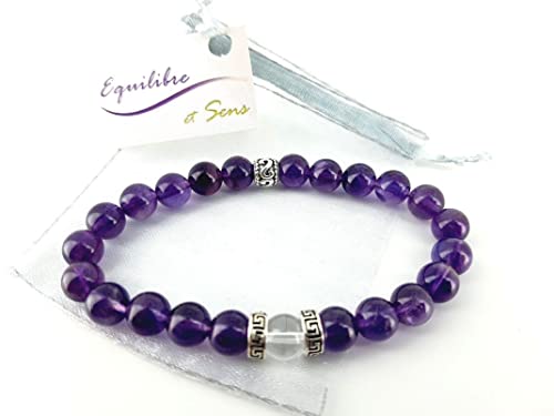 Bracelet Améthyste véritable le cadeau idéal de lithothérapie pour vos proches