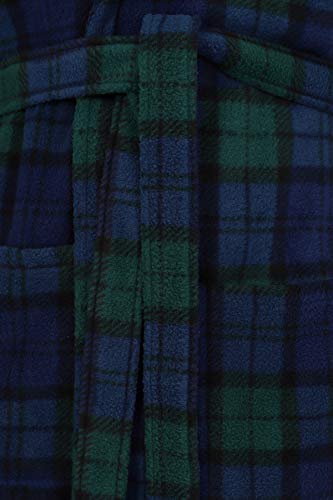 Men's Fleece Robe, Scottish Black Watch Tartan (Xl/Xxl) #TOP2