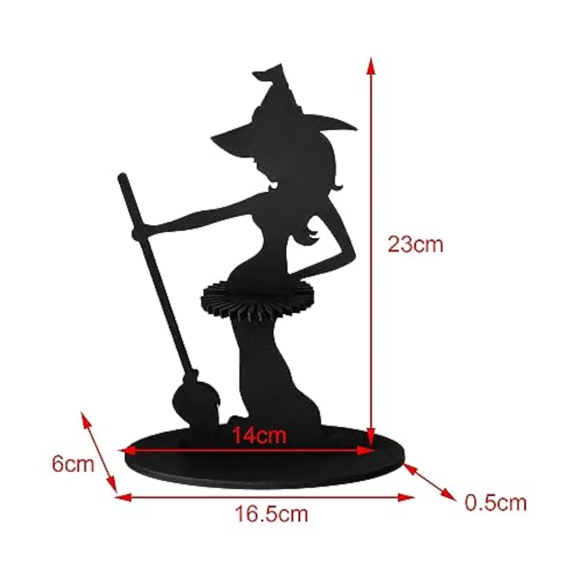 Napkin Rack Stand Witch Figure Table Decoration