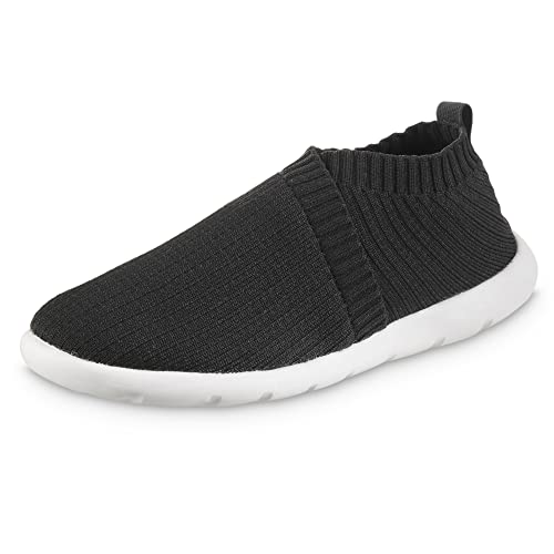 isotoner Women's Lightweight Recycled Stretch Sport Knit Slip-on Slipper Bootie Moccasin