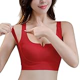 BH Damen Ohne BüGel Schwanenhalsausschnitt Super Push Up BH Lifting Soft Support BHS Entlastungs GroßE GrößEn Verstellbare TräGer Bra Starker Halt Formt Eine Perfekte Silhouette