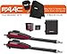 Liftmaster LA400PKGU Dual Swing Automatic Gate Opener Kit, Battery Backup, Receiver & Photocell Included! and Receive A Free FAAC Gift Bundle (t-Shirt, hat, Screw Driver)