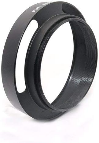 EzFoto Metal Tilted Curved Vented Lens Hood for Voigtlander NOKTON 25mm F0.95, Nokton 35mm F1.2 ASPH II, Ultron 40mm F2 SL II Aspherical, 75 mm F 1.8 Heliar