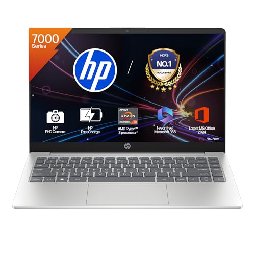 HP 15, AMD Ryzen 3 7320U (8GB LPDDR5, 512GB SSD) FHD, Anti-Glare, Micro-Edge, 15.6''/39.6cm, Win11, M365 Basic(1yr)* Office24, Silver, 1.59kg, fc0500AU, FHD Camera w/Privacy Shutter Laptop view 1
