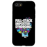 Full-Stack Imposter Syndrome Funny Developer Coding スマホケース iPhone SE (2020) / 7 / 8 用