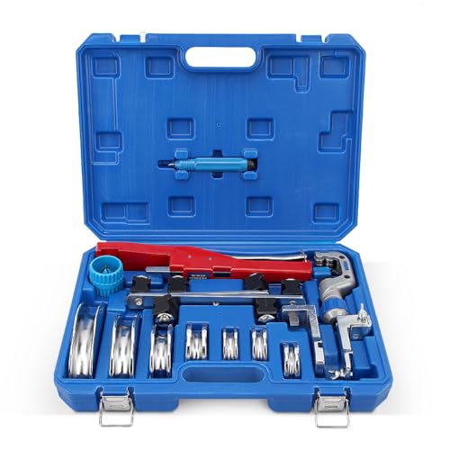 SZXBCLL Pipe Bender, Manual Tubing Bender Copper Aluminum Pipe Bending Machine Ratcheting Tube Cutter Hand Tool for Air Conditioning Refrigeration Repair