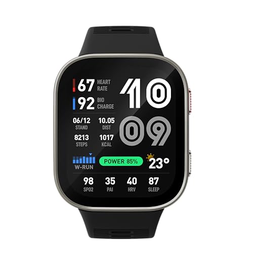 Amazfit Bip MAX 50 mm Smartwatch Reloj Inteligente, Pantalla AMOLED 2,07", hasta 20 Días, GPS & Mapas, 4 GB Almacenamiento, Entrenamiento Híbrido, 150+ Deportes, Modo HYROX, para Android y iPhone - Imagen 5