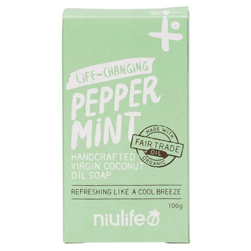 Niulife Organic Coconut Oil Peppermint Soap 100 g