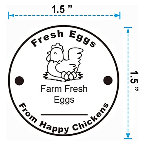 Wootile Farm Fresh Eggs Stickers 500 Pcs Farm Fresh Eggs Carton Labels Per Roll thumb #6