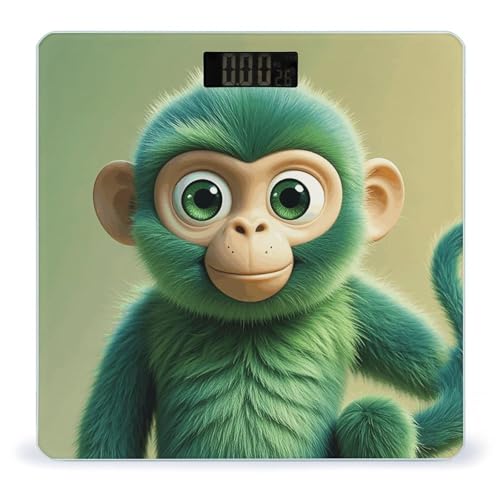 Báscula Digital de Baño Green Clever Monkey Precisa y Moderna