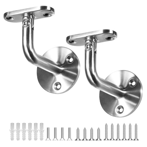 Soporte de barandilla de escalera de acero inoxidable 316 con ajuste de 180° 2