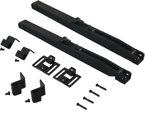 2PCS Sliding Door Hardware Kit Barn Door Soft Close Mechanism Spring Buffer Damper Upgraded Hole-Free Version for Door Weight 70-160 Pounds Adjustable Door Stoppers, Actuator Spacers