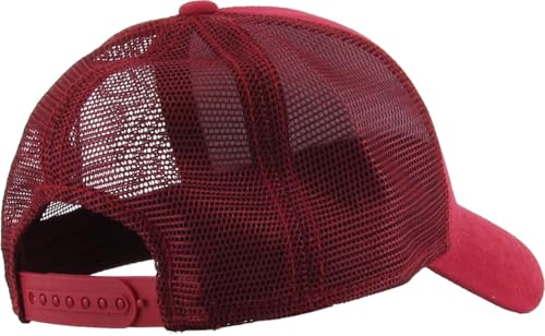 Image of KBETHOS Classic 5 Panel Cotton Twill Mesh Trucker Cap with Adjustable Snapback