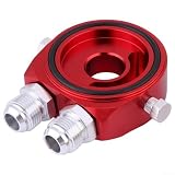 AN10 AN8 Ölkühler Adapterplatte Aluminium Sandwich(Black And Red AN10)