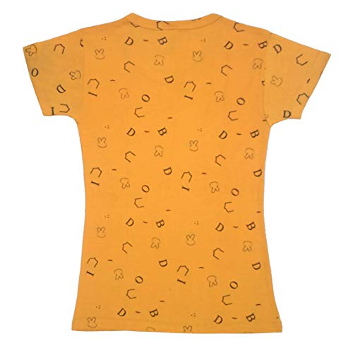 Image of indi weaves Girls Half Sleeve Cotton Printed T-Shirts Pack of 4
