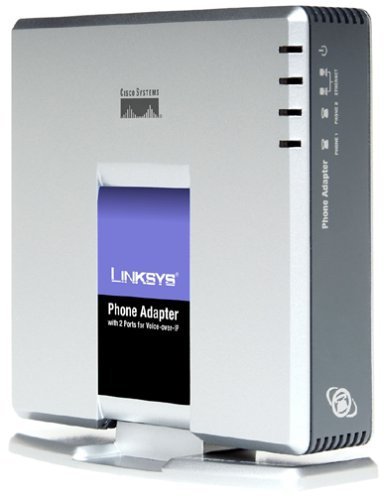Linksys VolP Voice Phone Adapter Model No. PAP2-VN for Verizon. Box reads: CD and documentation are not required and have been removed from the box.
