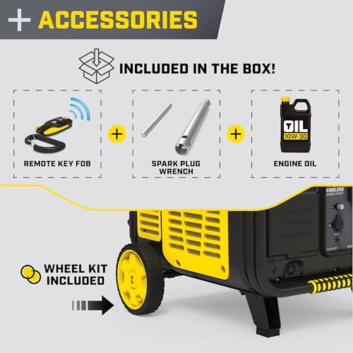 Image of Champion 11,000-Watt Wireless Remote Start Portable Inverter Generator