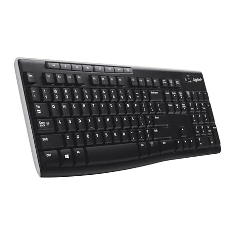 Logitech K270 Wireless Keyboard with Multimedia Keys Cover