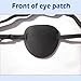 RIKEYO Eye Patch,2pcs Eye Patches for Adults,Medical Eyepatch for Left Right Eye After Surgery,Adjustable Eye Patch for Amblyopia Strabismus Black