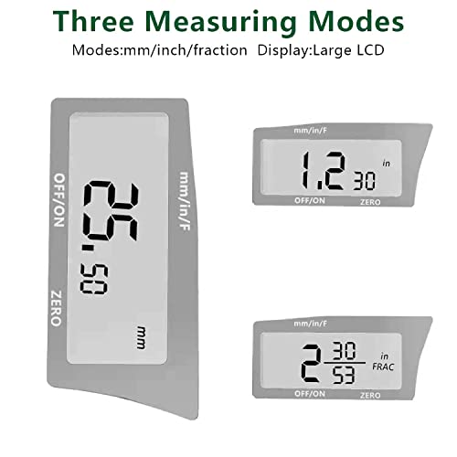 Digital Caliper,0-6'',Dekiraych Metric,Inch,Fraction Caliper Measuring Tool, Stainless Steel Electronic 6 Inch Caliper Measurement Tool, Ip54 Waterproof Vernier Caliper, Large Lcd Display (150Mm) #TOP2