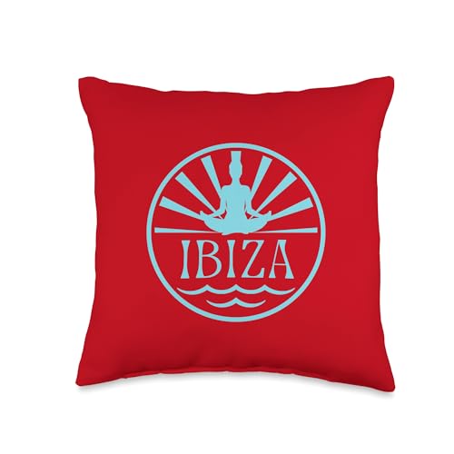 Ibiza Holiday Party Yoga Hippie Throw Pillow
