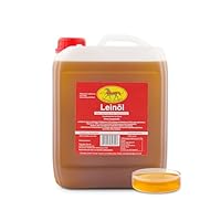 Scheidler horse-direkt 2,5 L Premium Leinöl Für Pferde, Hunde & Katzen Kanister - Leinsamenöl Kaltgepresst Zum Barfen Für Das Tier - Natürlicher Futterzusatz Zur Unterstützung