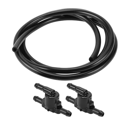 INFINAUTO Boquilla De Lavado De Parabrisas Boquillas De Pulverización De Parabrisas Delanteras Chorro De Lavado Con Manguera De Fluido No.8532128020 Para Toyota Corolla 14-15 Negro