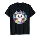 Floral Hedgehog Cute Nature Wildlife Art