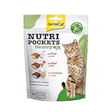 GimCat Nutri Pockets Country Mix - Knuspriger Katzensnack mit cremiger Füllung und funktionalen Inhaltsstoffen - 1 Beutel (1 x 150 g)