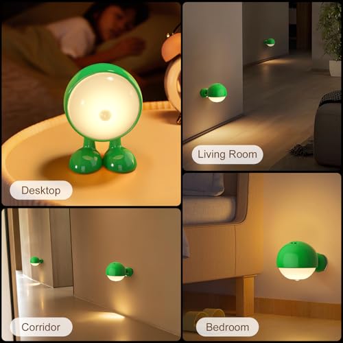 Sensor Lights Indoor,LED Motion Sensor Night Light,Big Eye Rechargeable USB Strong Magnetic Attaction Night Light,Stair Sensor Bedroom - Image 2
