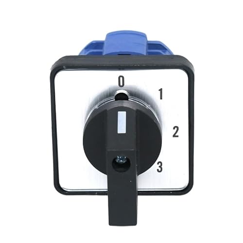 AUOQKQUT SZW26/LW26-20 LW28 LW39B 20A 660V 8 Terminals 4-positions Control Power Selector Changeover Cam Switch Panel 64mm