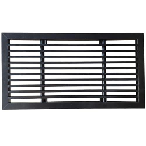 Image of Aluminium Powder Coated Grill, Grill for ac, hvac, ventilation grill, home grill, ac grill,Return Air Grill for Wall, Sidewall and Ceiling (BLACK, 12 inch*6 inch)