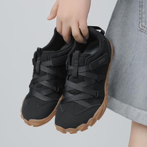 Image of UBFEN Kids Barefoot Shoes Zero Drop Wide Toe Box Sneakers for Boys Girls | Hook&Loop, Lightweight, Breathable, Suitable for Hiking, Walking, Tennis, Running, Daily Wear, Toddler, Little Kid, Big Kid