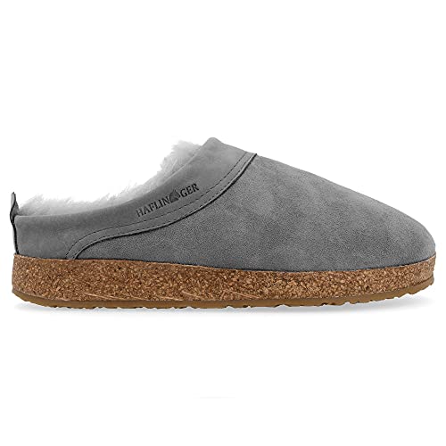 Haflinger Women's Sc Snowbird Shearling Clog,Slate,40 Eu/9 M Us #TOP3