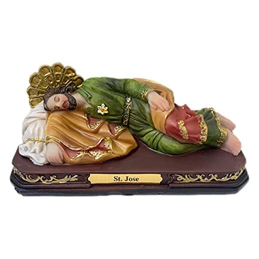 BHEII St Joseph Sleeping Saint Statue Religious Catholic Santo San Jose 5" Inch