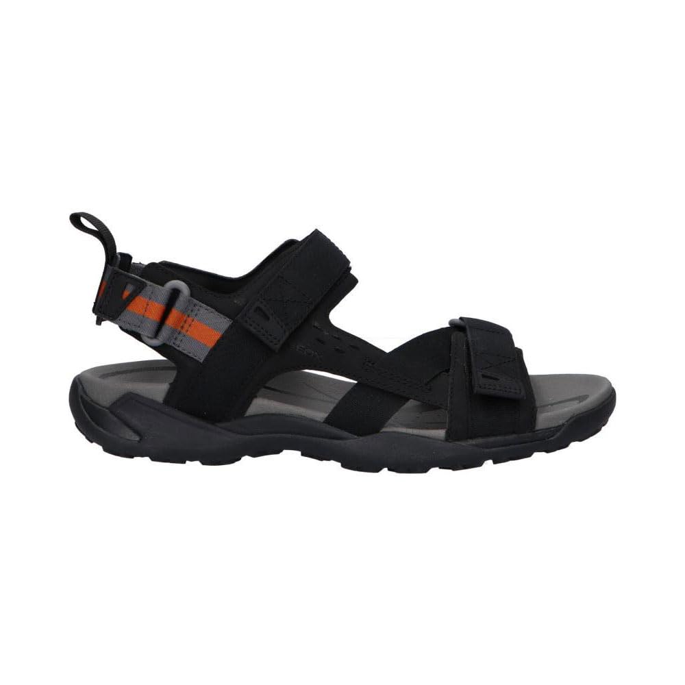 Geox Men's U Terreno + Grip B Sport Sandals, black, 8 UK