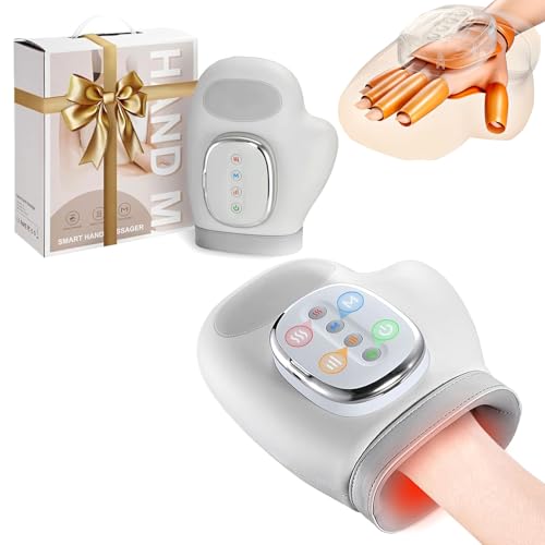 Massaggiatore per mani con calore e compressione, regalo ideale per rafforzare le mani, massaggio delle mani, massaggiatore per dita, strumento per terapia delle mani, polsi, muscoli per artrite e