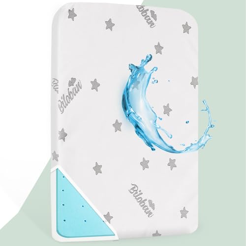 Image of Crib Mattress Topper Pad Waterproof, Memory Foam 2-Inch Toddler Bed Mattress Fit Baby Toddler Mattresses with Removable Crib Mattresses Topper Cover Protector Machine Wash & Non-Slip | 52“x 27“