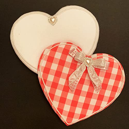 Honbay 10Pcs 22Mm X 23Mm Heart Shaped Rhinestone White Faux Pearl Buttons Embellishments - Sew On #TOP5