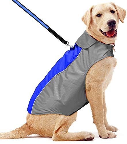 YFbrite Dog Raincoats-Lightweight Waterproof Dog Coat, Reflective Dog Cloth,Adjustable Dog Jacket for Small Medium Large Dogs (Green, Small)