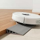 Hausurnia Türschwellenrampe Saugroboter, 100*10*2,5cm Rutschfeste Schwellenrampe PVC, Rampe für Saugroboter, Selbstklebende Rollstuhlrampe für Rollator, Kinderwagen & E-Scooter, Auffahrrampe (Grau)