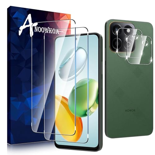 Vanrain Pellicola per Honor 200 Smart, 2+2 Pezzi Vetro Temperato e Pellicola Fotocamera, Protezione Schermo Durezza 9H Definizione HD Anti Graffio