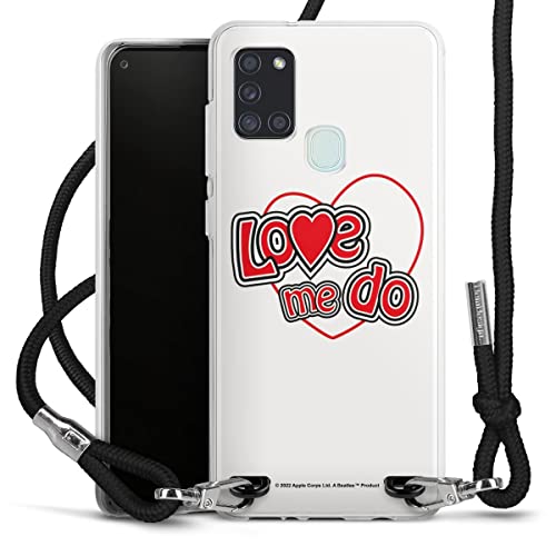 DeinDesign Coque Collier Compatible avec Samsung Galaxy A21s Coque avec Cordon Coque avec Cordon Love Me Do The Beatles… - Les Beatles, Paul McCartney, John Lennon, RIngo Starr, George Harrison DeinDesign Coque Collier Compatible avec Samsung Galaxy A21s Coque avec Cordon Coque avec Cordon Love Me Do The Beatles…