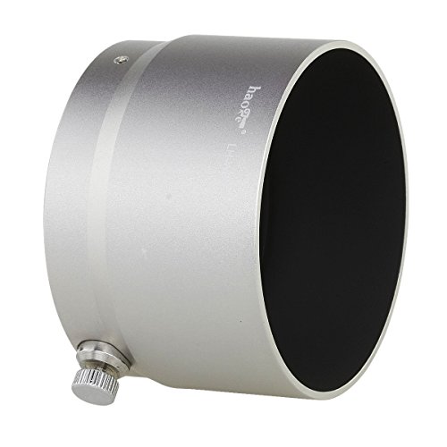Haoge Lh-W61F Metal Lens Hood Shade For Olympus M.zuiko Digital Ed 75Mm F1.8 Lens Replaces Olympus Lh-61F Silver #TOP1