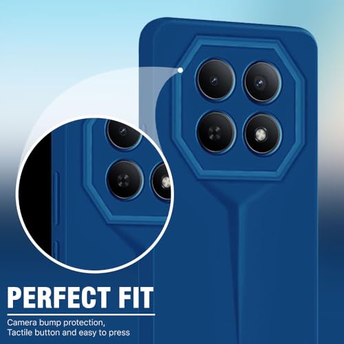 Image of WOW IMAGINE Back Cover for Mi Redmi Note 15 5G 2025 | Poco M8 5G | Blade Series Ultra Thin Case with Lightweight Design | Camera Protection | Soft Matte Silicone Flexible Mobile Case - Blue
