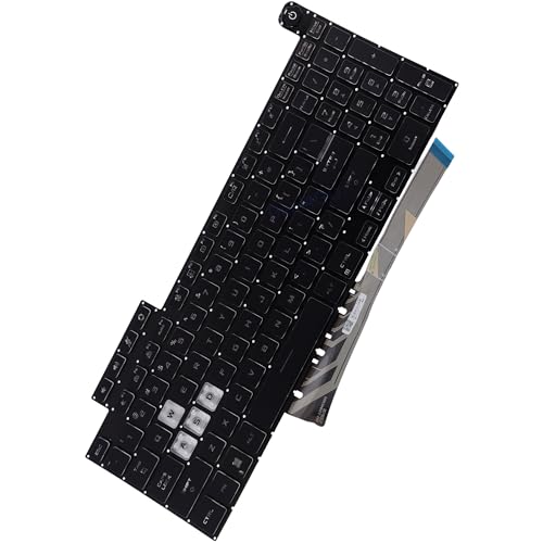 Teclado de repuesto ASUS TUF FX507 FA507 FX707 FA707 RGB retroiluminado negro