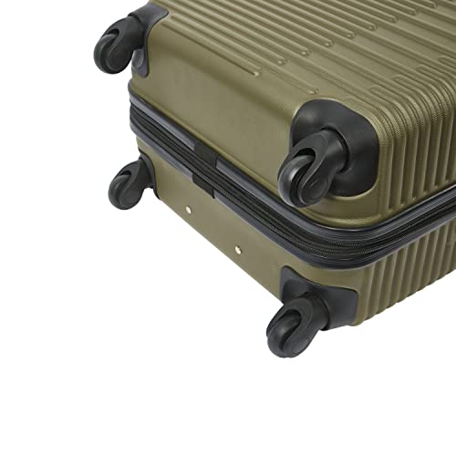 Kensie 20" Hillsboro Expandable Carry-On Luggage, Olive #TOP4