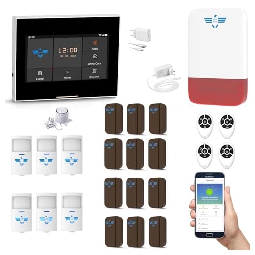 ITALIAN ALARM Antifurto Smart Casa Wireless, GSM + WIFI mod. FUTURA 2022