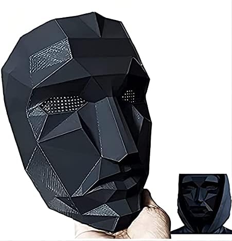 Squid Game Masked Man Mask Reality Survival TV 2021 Cosplay Accessories Halloween Masquerade Props Full Face Covering