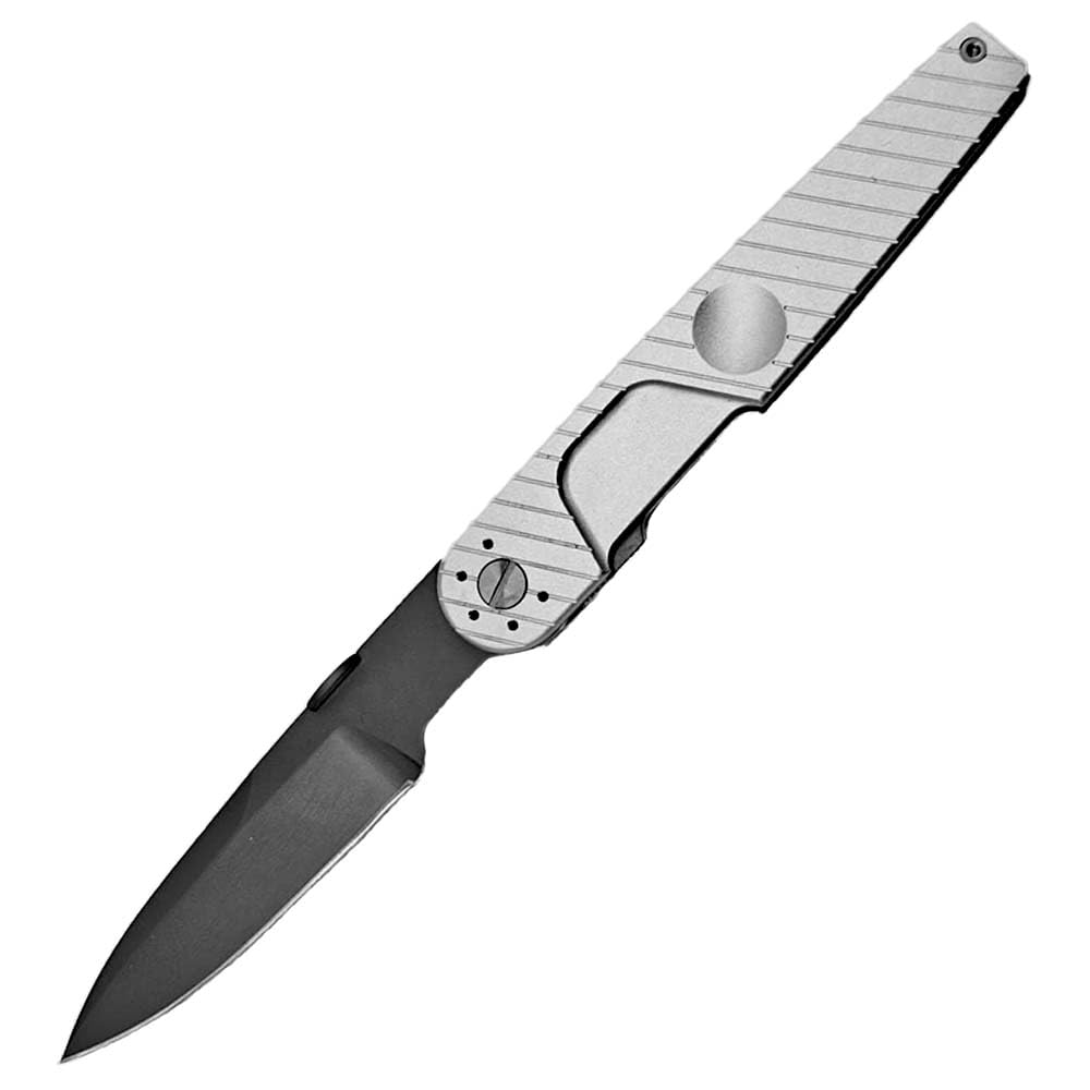 Klappmesser 8.7" Taschenmesser Tragbar aus schwarz stahl, Alu aluminium, Slim Outdoor Messer Survival Jagdmesser Scharfes Einhandmesser, EDC Messer mit clip, N690 edelstahlklinge, Ergonomisches Design